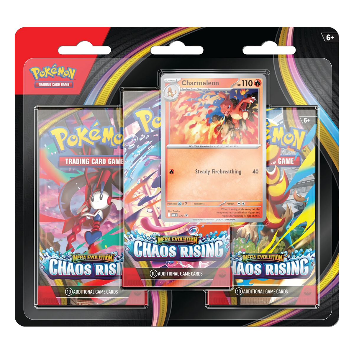 Pokemon Chaos Rising 3-Pack Blister