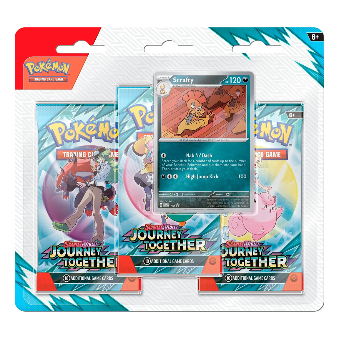 Pokemon Journey Together 3-Pack Blister