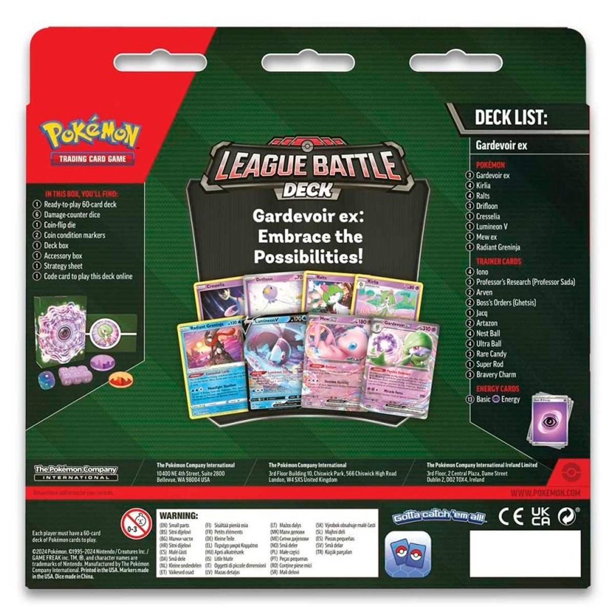 Pokemon TCG: Gardevoir ex League Battle Deck