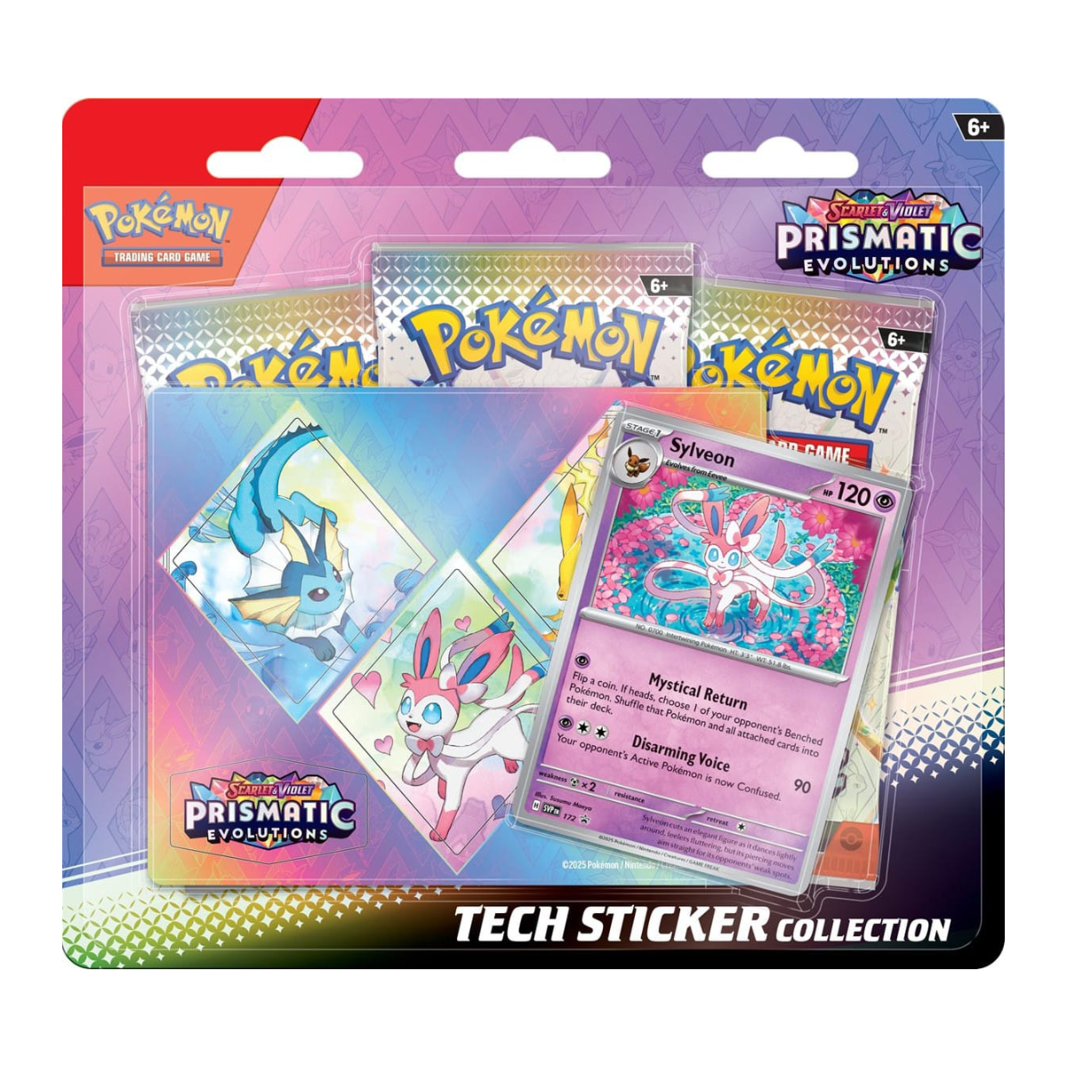 Pokemon Prismatic Evolutions Tech Sticker Collection
