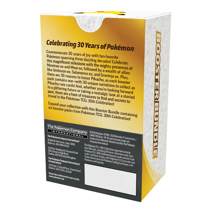 Pokemon 30th Celebration Booster Bundle Case