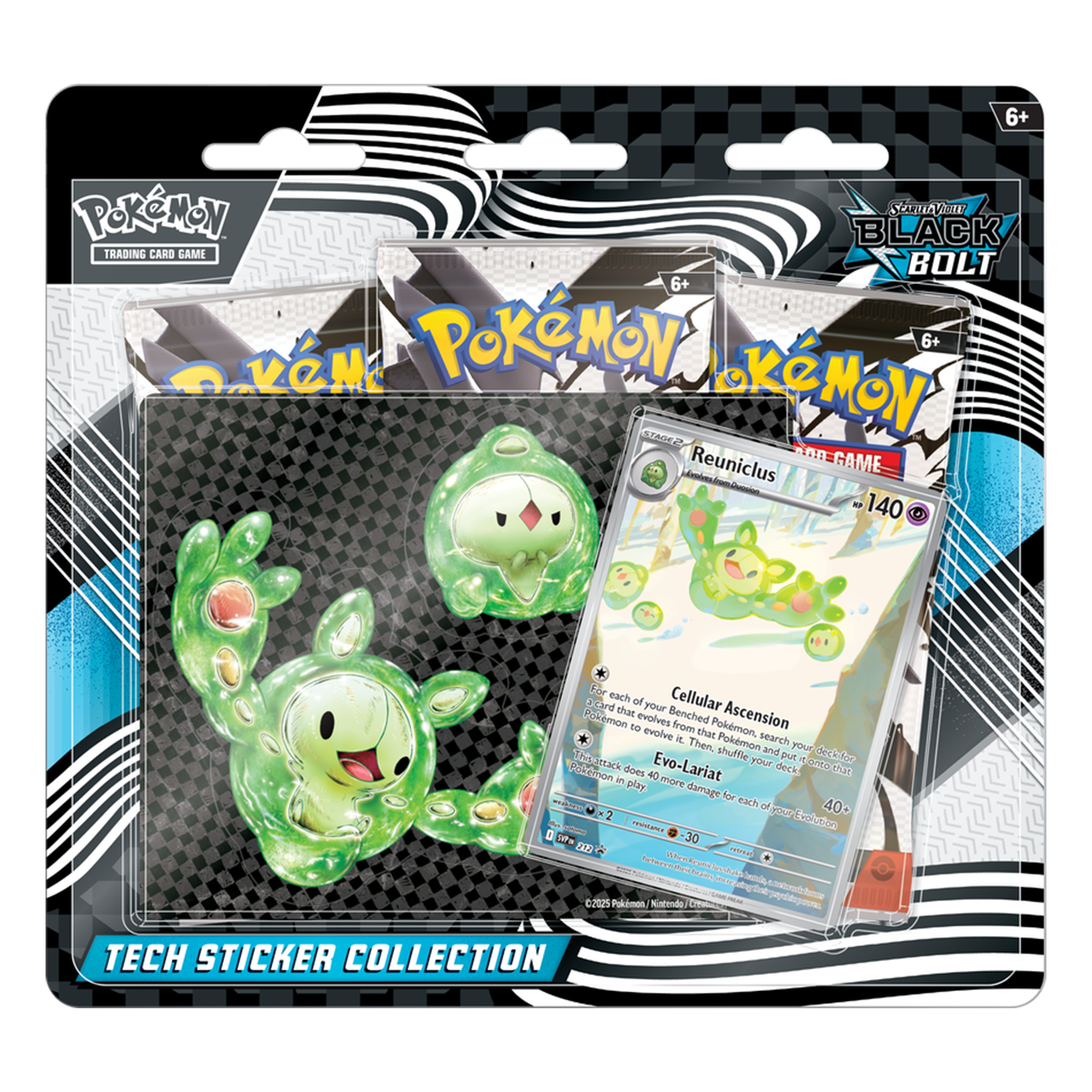 Pokemon Black Bolt Tech Sticker Collection