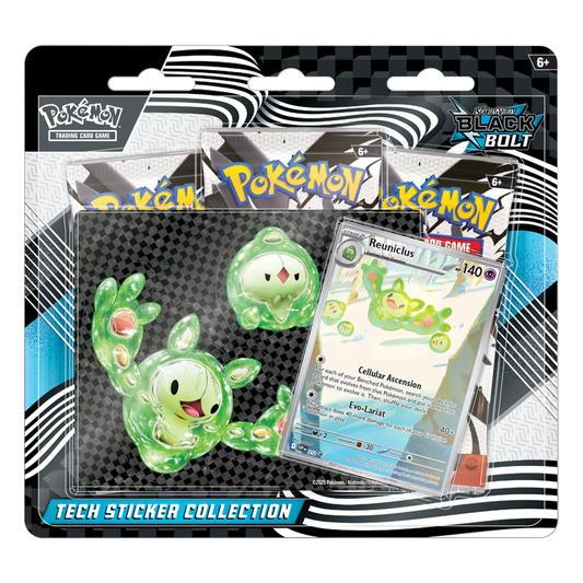 Pokemon Black Bolt Tech Sticker Collection