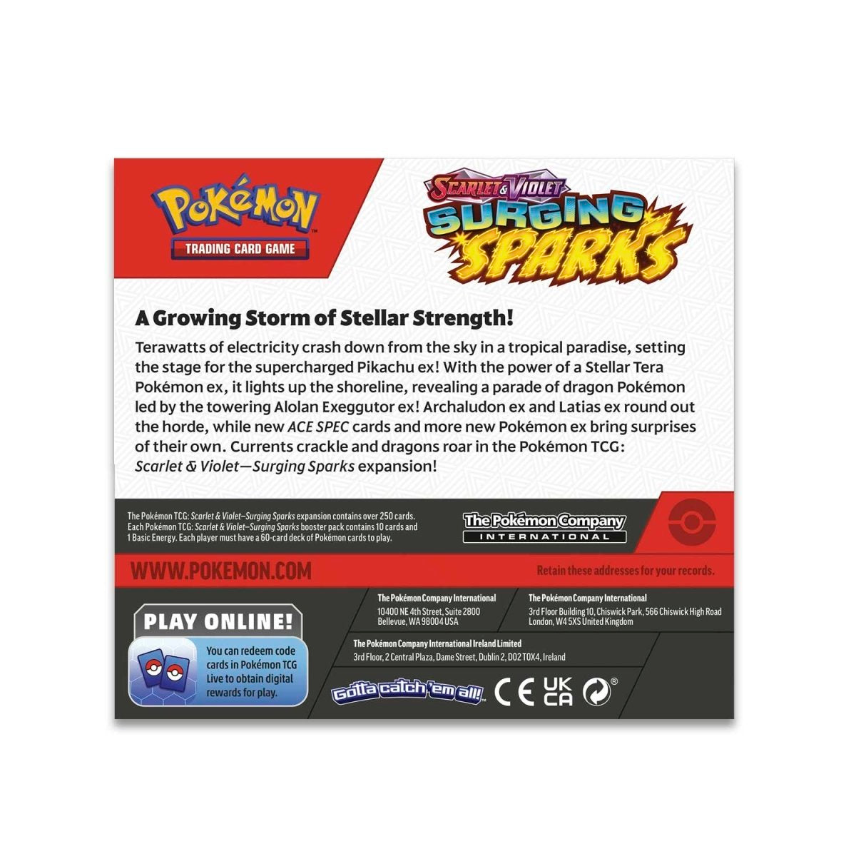 Pokemon Surging Sparks Booster Box Pokemon Surging Sparks Booster Box