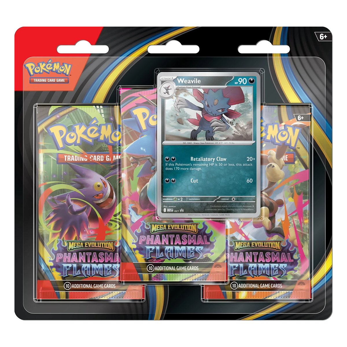 Pokemon Phantasmal Flames 3 Pack Blister