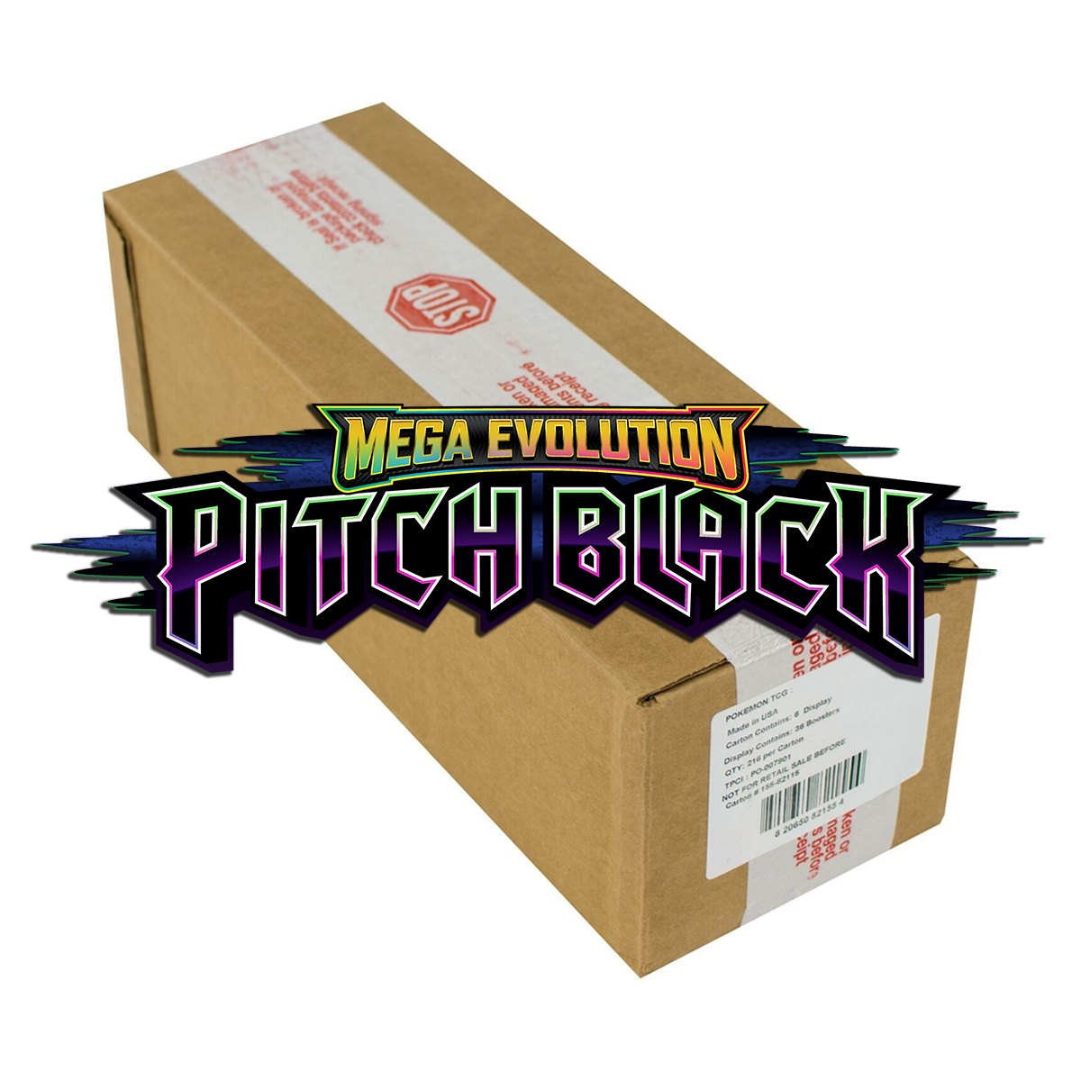 Pokemon Pitch Black Booster Box Case