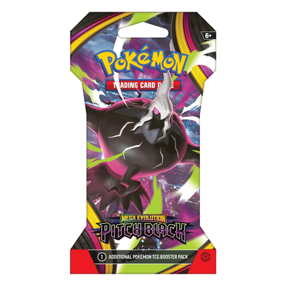 Pokemon Pitch Black Sleeved Booster Pack Case