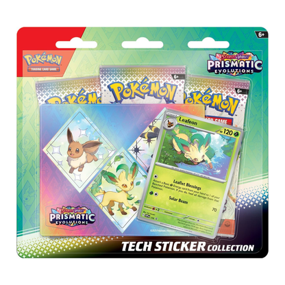 Pokemon Prismatic Evolutions Tech Sticker Collection