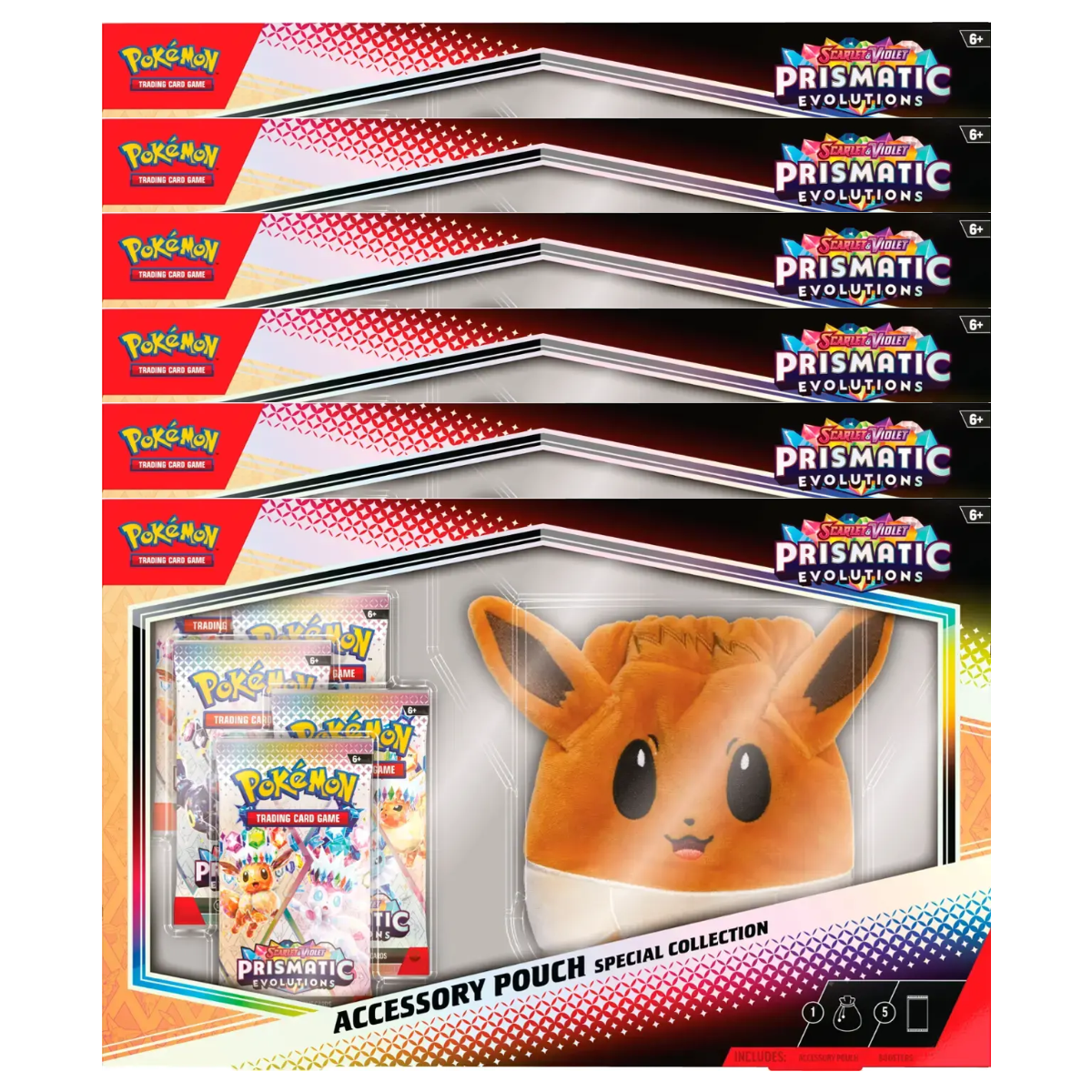 Pokemon Prismatic Evolutions Accessory Pouch Special Collection